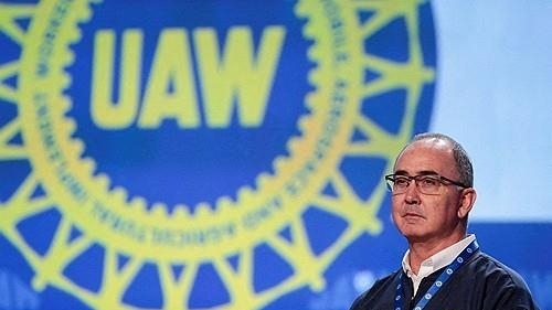 <em>숀 페인 전미자동차노조(UAW) 위원장/연합뉴스</em>