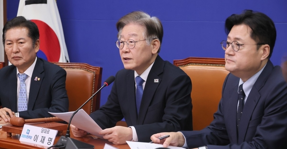 최고위서 발언하는 이재명 대표/연합뉴스