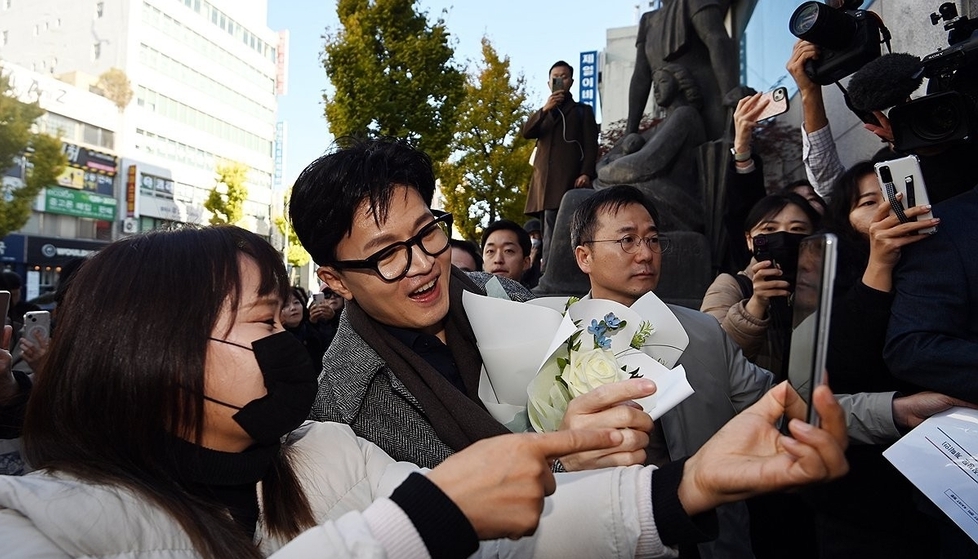 대전 찾은 한동훈 장관./연합뉴스