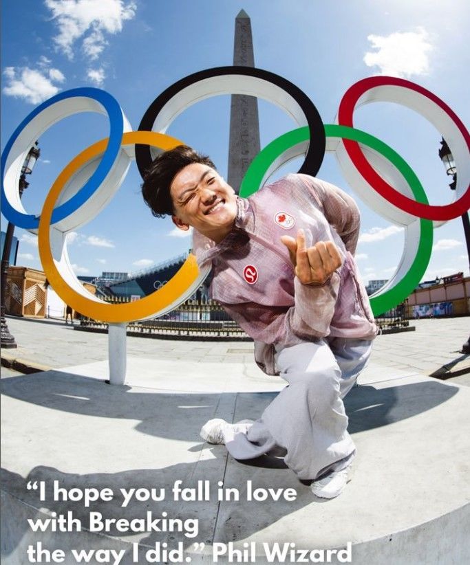 2024 파리올림픽에서 첫 정식 종목으로 채택된 브레이킹에서 금메달을 차지한 캐나다 국가대표 필 위자드(27·본명 필립 김). /인스타그램