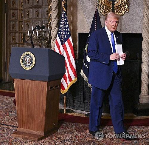 도널드 트럼프 미국 대통령.